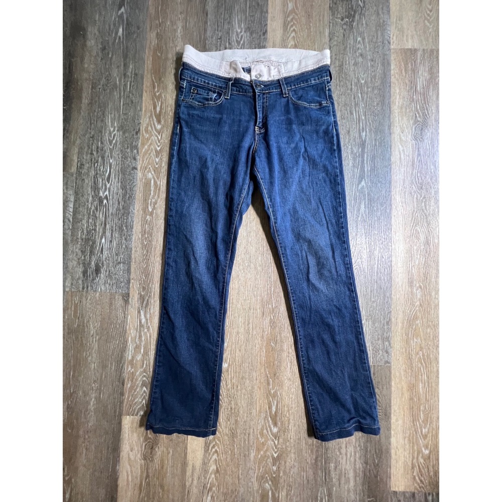 Signature Levi Strauss Straight Jeans Womens 10M‎ Blue Good Mid Rise Stretch